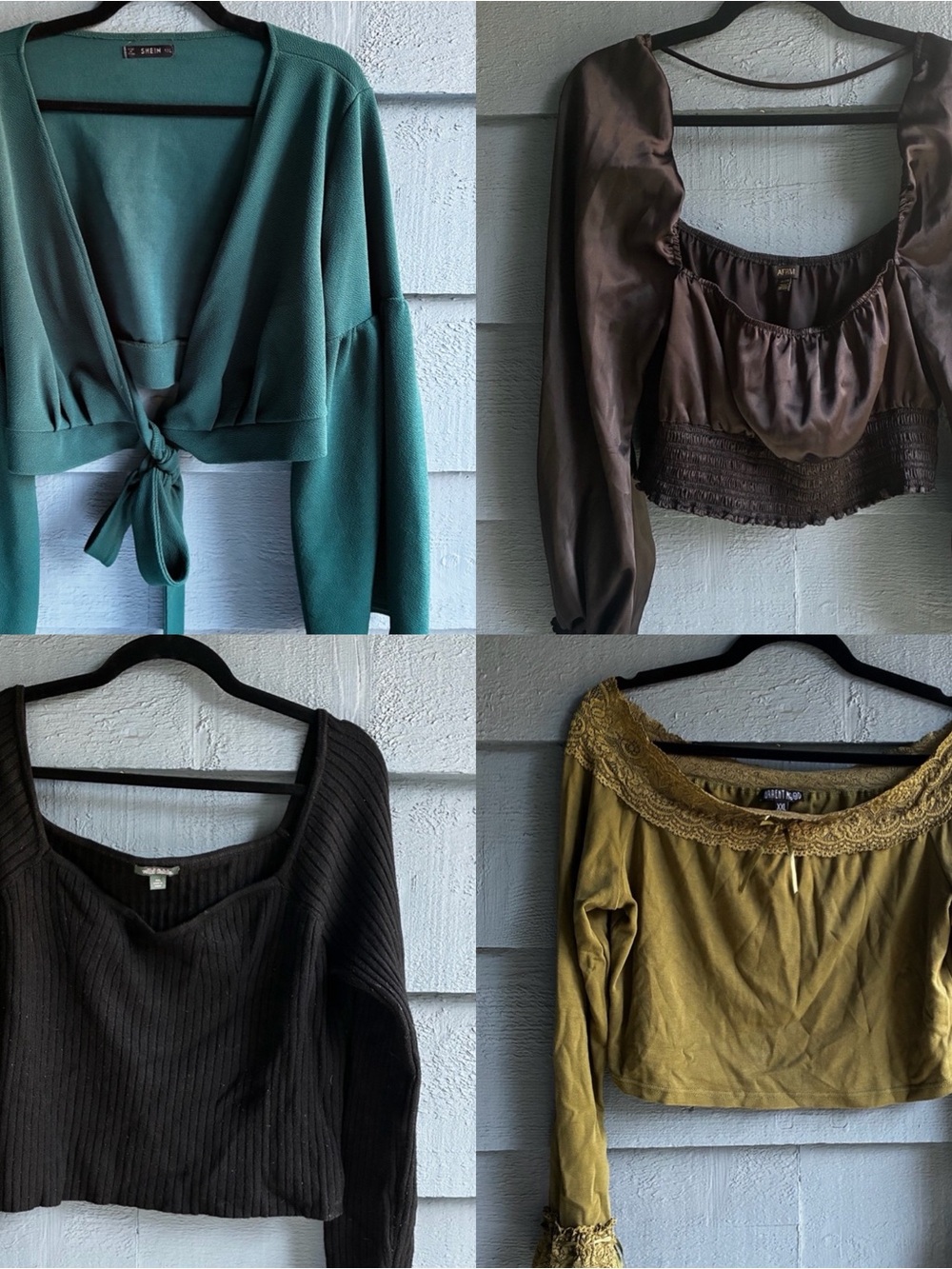 Fall Top Bundle! Four Crop Tops - Dolls Kill, Nordstrom, Wild Fable, Shein